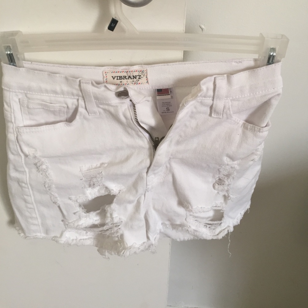 White short shorts!!